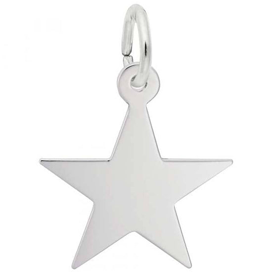 Rembrandt Star Charm in Sterling Silver