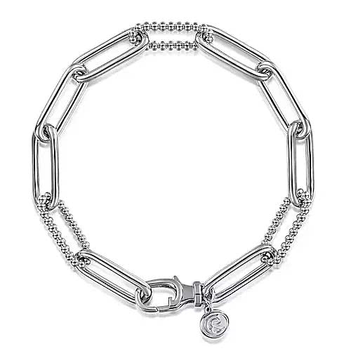 Gabriel & Co. Bujukan Link Bracelet in Sterling Silver