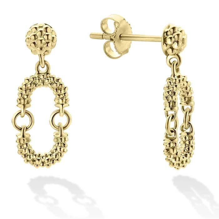 LAGOS Superfine Drop Earrings in 18K Yellow Gold