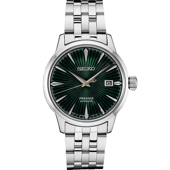 Seiko 40.5MM Automatic PRESAGE Gts Light Green Sunray Dial 5 Link Bracelet Watch in Stainless Steel