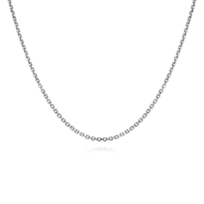 Gabriel & Co. 22" Rolo Link Chain Necklace in Sterling Silver