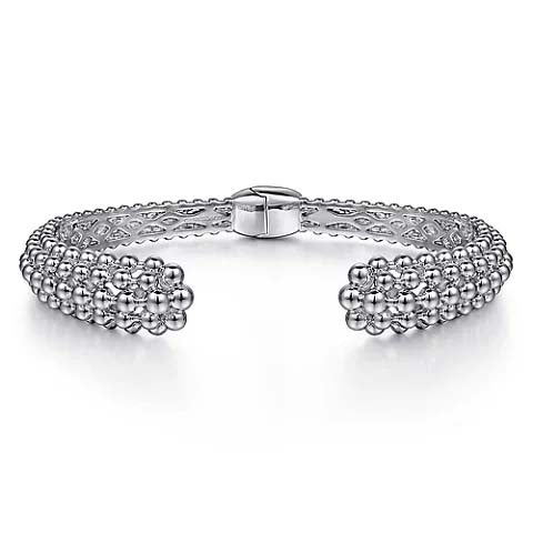 Gabriel & Co. Bujukan Hinged Cuff Bracelet in Sterling Silver
