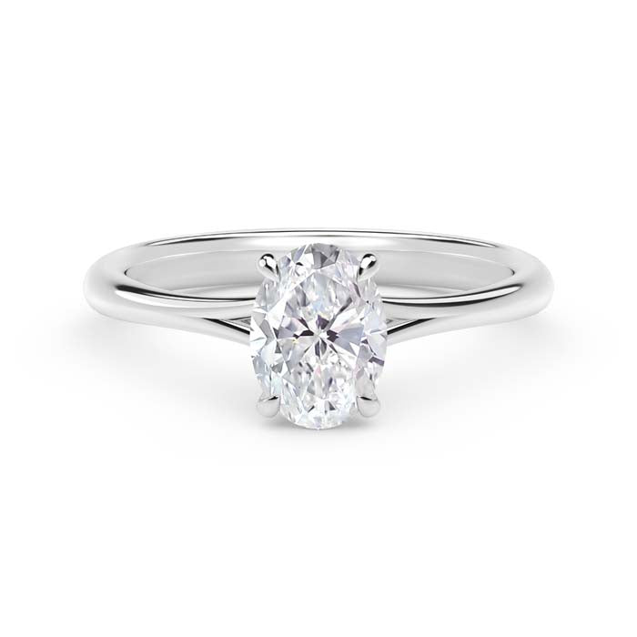 De Beers Forevermark Oval 1CT Icon Engagement Ring in Platinum