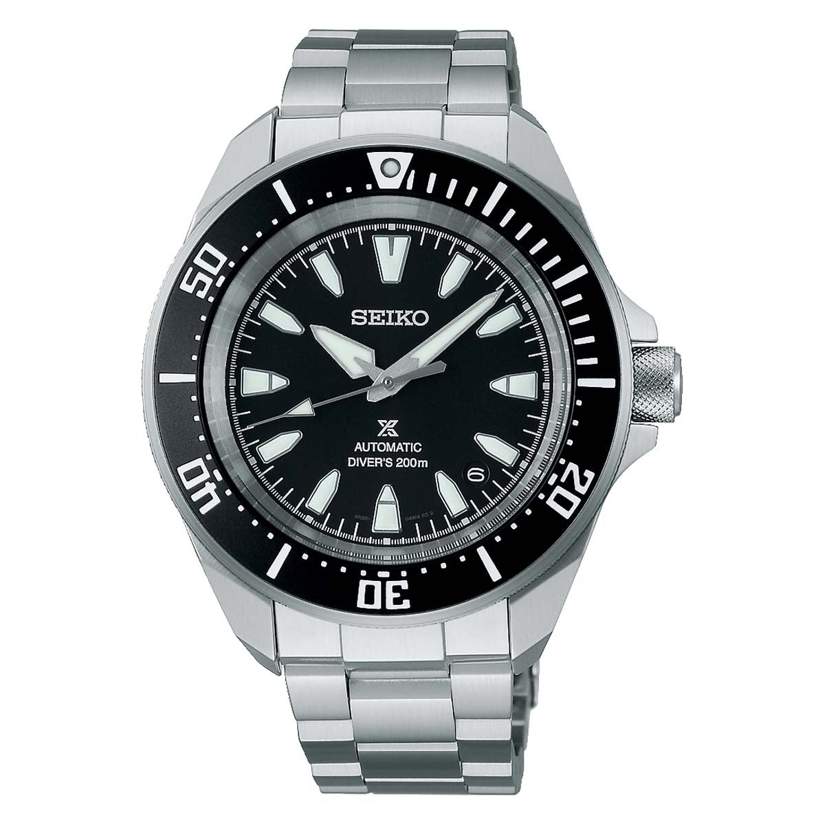 Seiko 42MM Prospex Black Dial Automatic Diver's Watch in Stainless