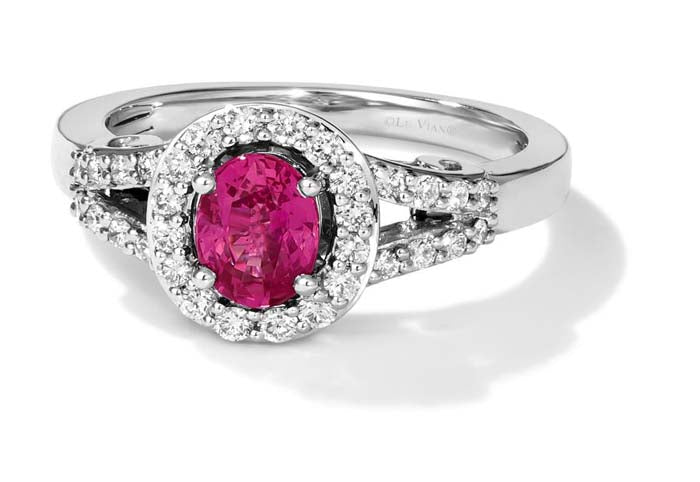 Le Vian Couture Ring featuring Passion Ruby and Vanilla Diamonds in Platinum