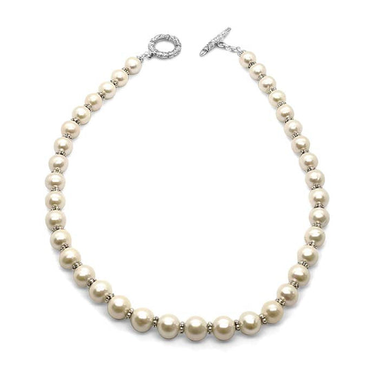 Stephen Dweck Pearlicious White Pearl Necklace in Sterling Silver