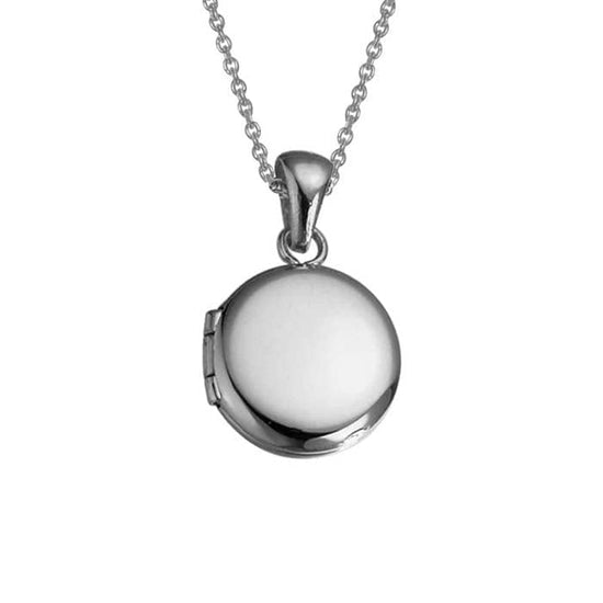 Mountz Collection Plain Baby Locket in Sterling Silver