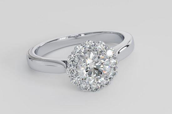 Dive into Sparkle: Styling Tips for Showcasing Your Round Halo Engagement Ring