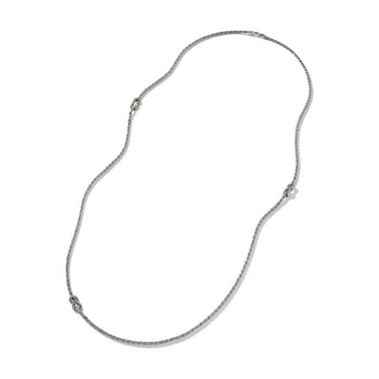 John Hardy Love Knot Twisted Chain Neckace in Sterling Silver