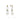 LAGOS "Luna" Two-Tone Keshi Pearl Caviar Drop Earrings in Sterling Silver and 18K Yellow Gold