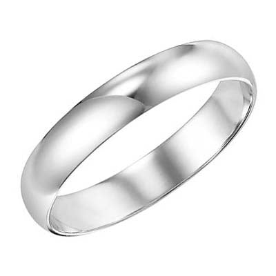 Goldman 4MM Low Dome Wedding Band in Platinum