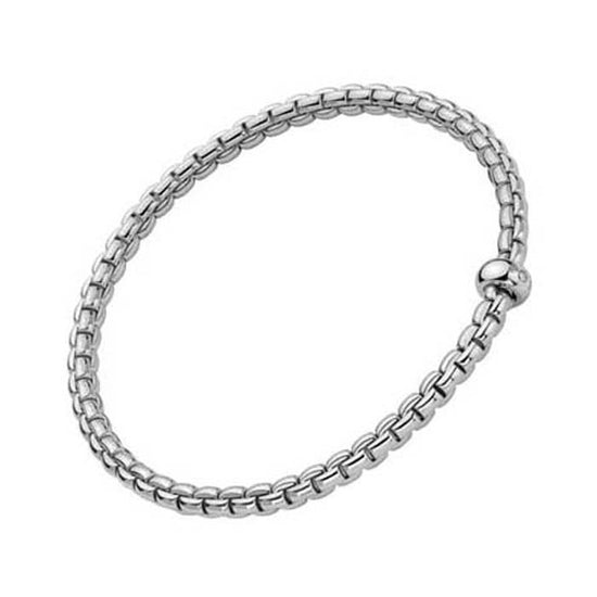 FOPE Eka Collection Flex'it Bracelet with a Diamond in 18K White Gold