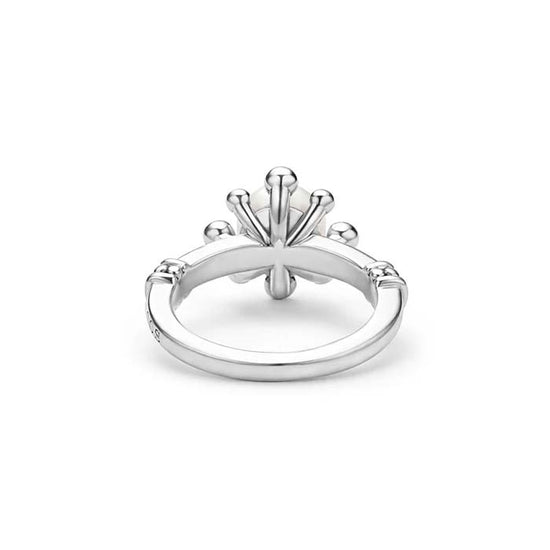 LAGOS Luna Fleur Pearl Ring in Sterling Silver