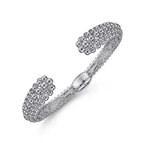 Gabriel & Co. Bujukan Hinged Cuff Bracelet in Sterling Silver