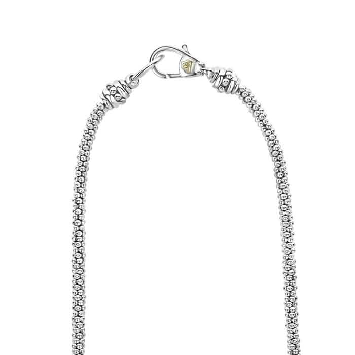 LAGOS 18" Luna Pearl Necklace in Sterling Silver and 18K Yellow Gold