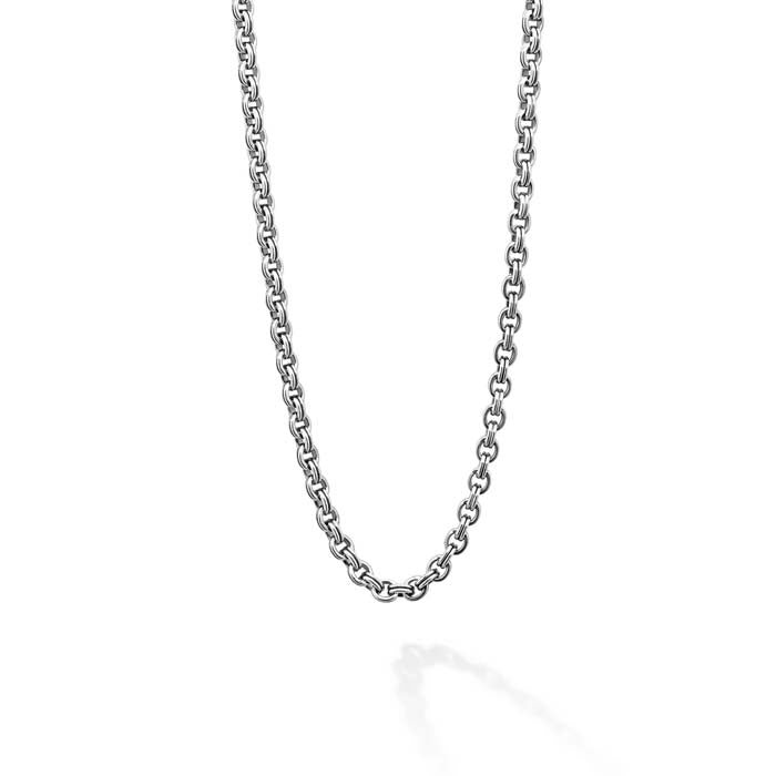 LAGOS Double Cable Link Chain Necklace in Sterling Silver