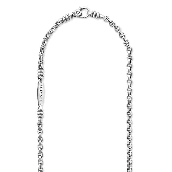 LAGOS Double Cable Link Chain Necklace in Sterling Silver