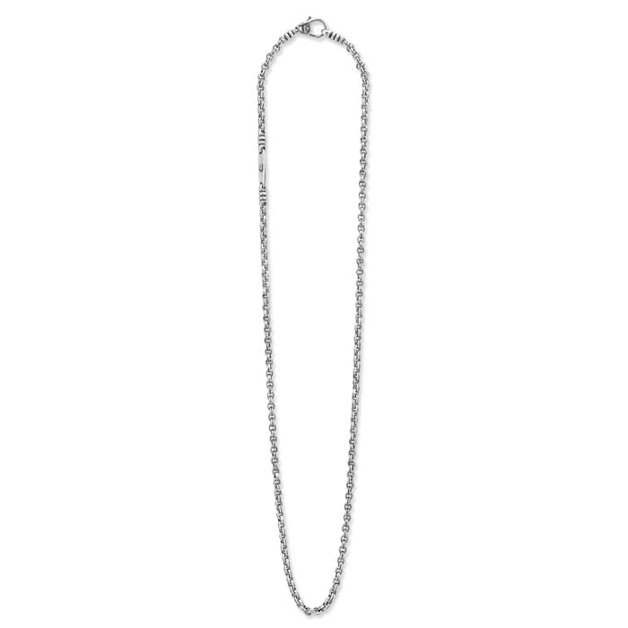 LAGOS Double Link Chain Necklace in Sterling Silver