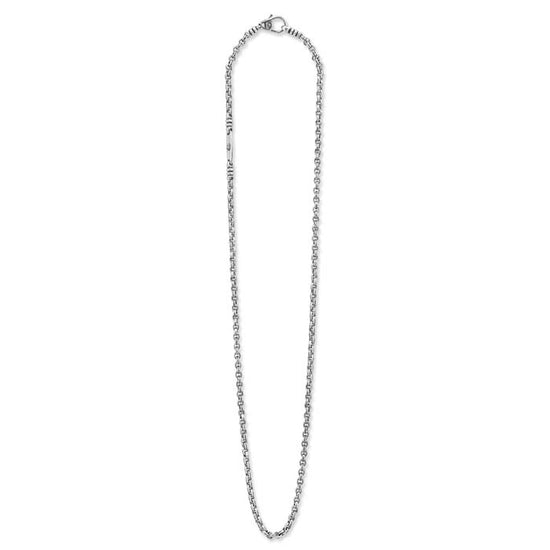 LAGOS Double Link Chain Necklace in Sterling Silver