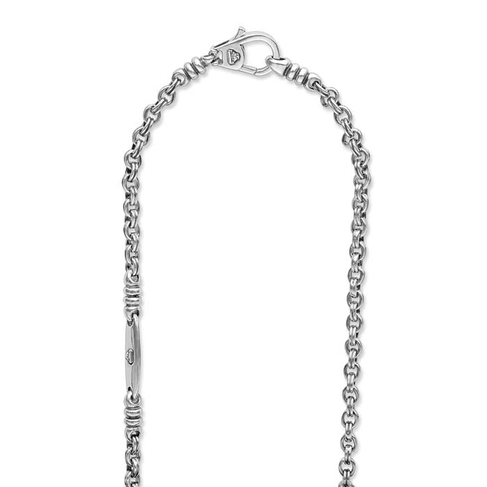 LAGOS Double Link Chain Necklace in Sterling Silver