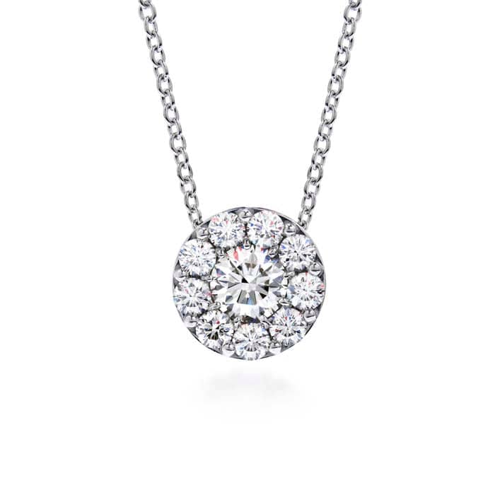 Hearts On Fire 1.0CTW Diamond Fulfillment Round Pendant in 18K White Gold