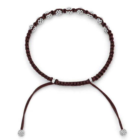 LAGOS Anthem Brown Macrame Bracelet in Sterling Silver