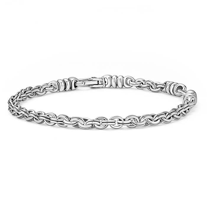 LAGOS Double Link Chain Bracelet in Sterling Silver