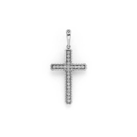 LAGOS Anthem Diamond Cross Amulet in Sterling Silver