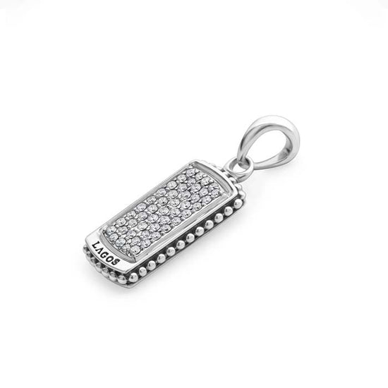 LAGOS Anthem Diamond Tag Amulet in Sterling Silver