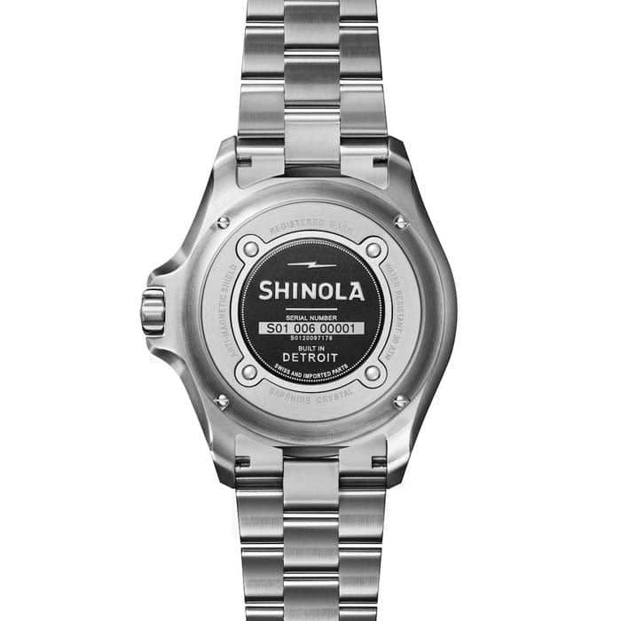 Shinola 43mm Lake Michigan Monster Automatic Dive Watch with Blue Dial in Stainless Steel