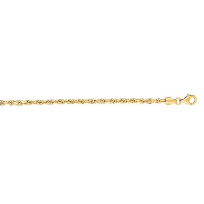 Mountz Collection 18" Rope Chain in 14K Yellow Gold