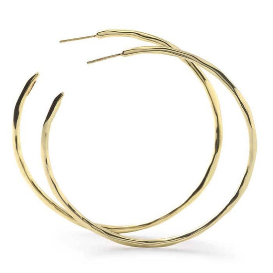 Ippolita Classico Large Squiggle #4 Hoop Earrings in 18K Yellow Gold E.F.