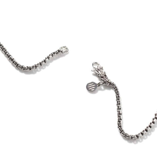 John Hardy 24" Naga Box Chain Necklace in Sterling Silver