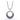 Fana Always and Forever Sapphire and Diamond Pendant in 14K White Gold