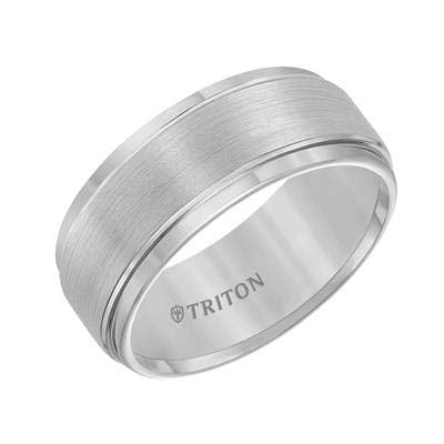 Triton Men's 9MM Tungsten Carbide Wedding Band