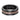 Triton 8MM Brush Finish Flat Edge Contemporary Wedding Band in Black & Brown Tungsten Carbide