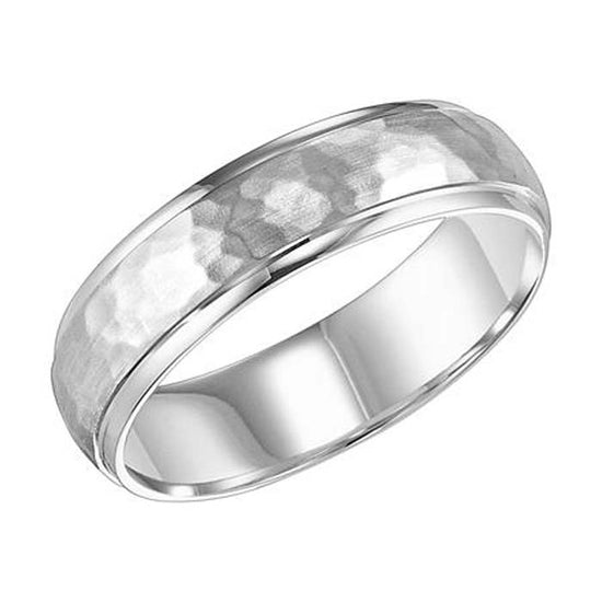 Goldman 6MM Wedding Band in 14K White Gold