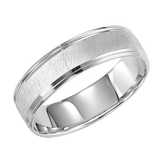 Goldman Wedding Band in 14K White Gold