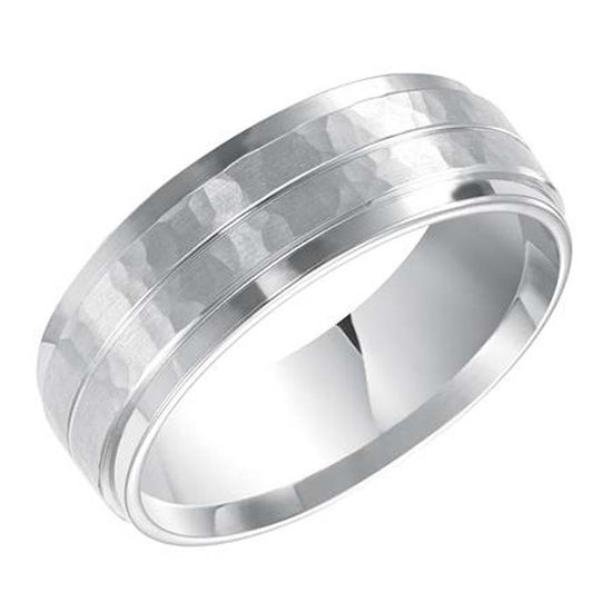 Goldman Wedding Band in 14K White Gold