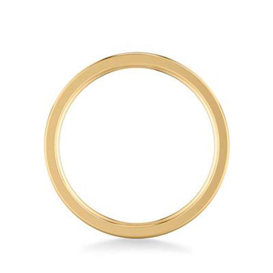 Frederick Goldman 6mm Hammer and Brush Finished Wedding Band in 14K Yellow Gold