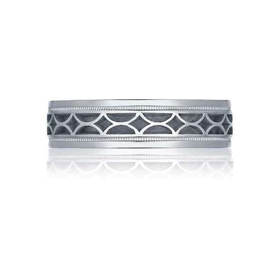 Tacori Men Sculpted Crescent Wedding Band in Platinum