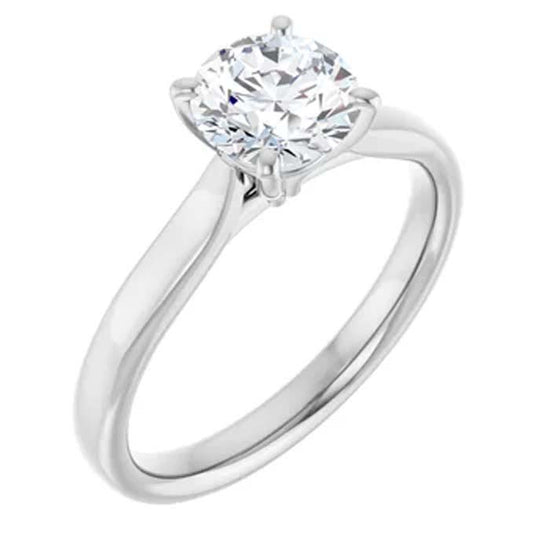 Mountz Collection Solitaire Engagement Ring in 14K White Gold