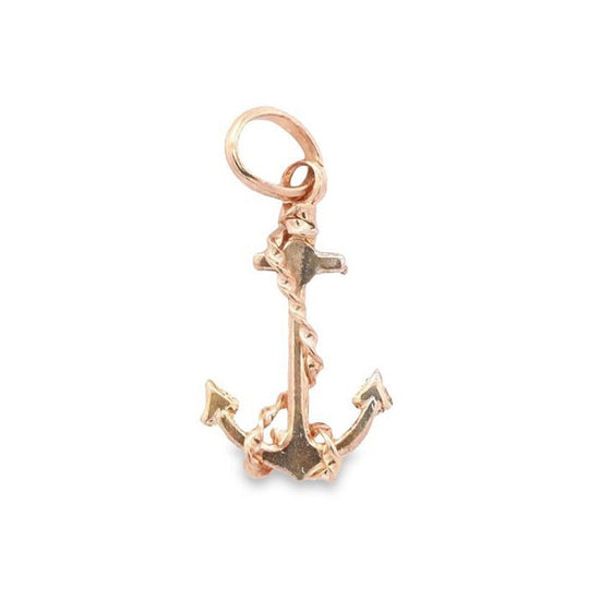 Estate Anchor Charm in 14K Yellow Gold