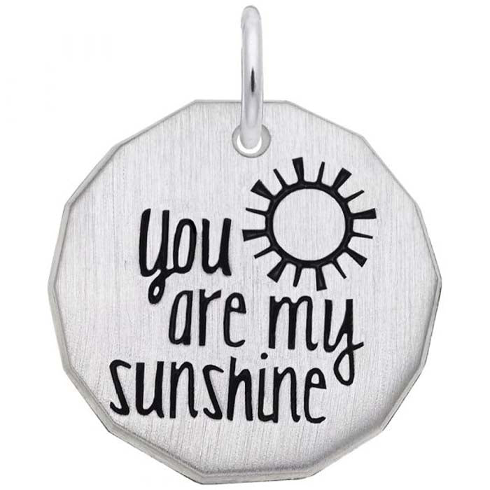 Rembrandt You Are My Sunshine Charm in Sterling Silver