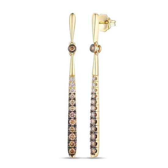 Le Vian Earrings featuring Ombré Chocolate Diamonds in 14K Honey Gold