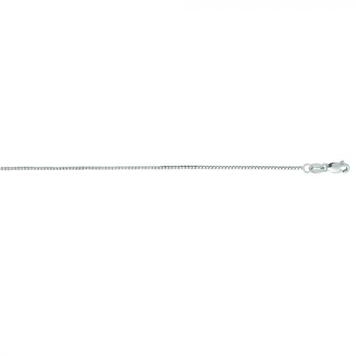 Mountz Collection 18" Box Chain in 14K White Gold