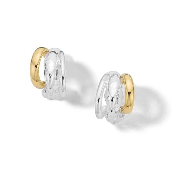 Ippolita Chimera Classico Multi Hoop Clip-On Earring in Sterling Silver and 18K Yellow Gold