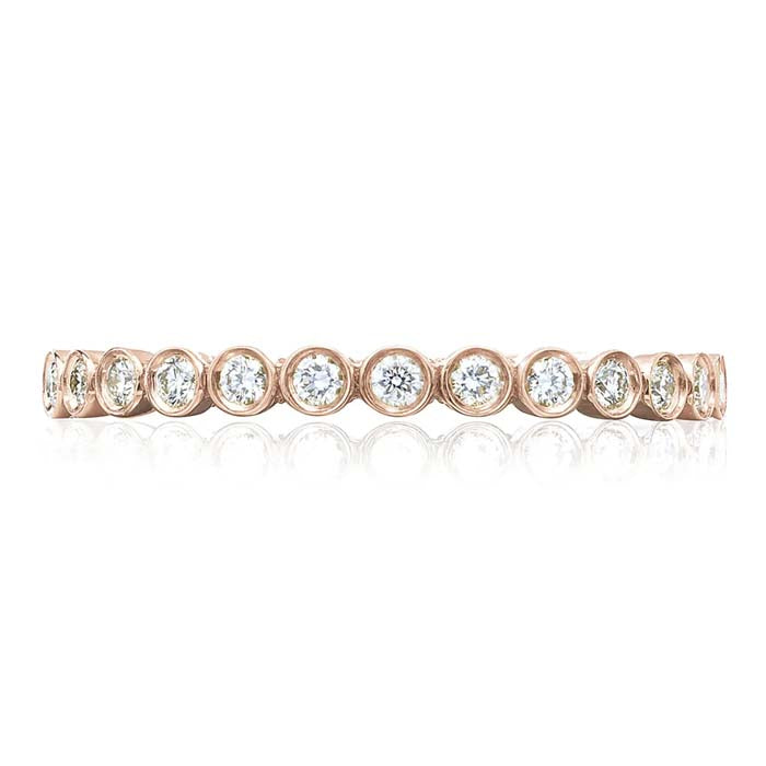 Tacori Sculpted Crescent Eternity Band in 18K Rose Gold