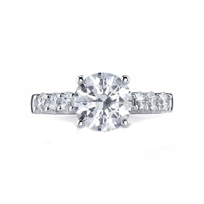 Mountz Collection Diamond Engagement Ring Semi-mounting in 14K White Gold