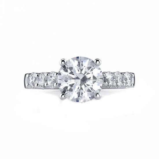 Mountz Collection Diamond Engagement Ring Semi-mounting in 14K White Gold